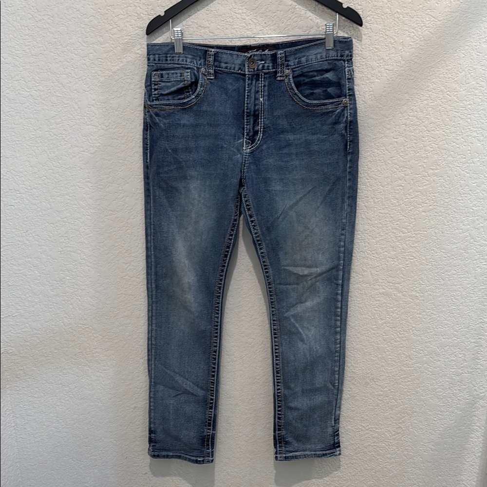 Classic Blue Denim Jeans 34 by 30 true luck